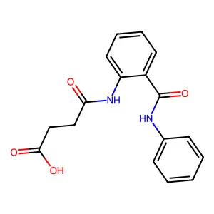 N-(2-Phenylcarbamoyl-phenyl)-succinamic acid structure