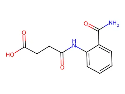 4-((2-Carbamoylphenyl)amino)-4-oxobutanoic acid structure
