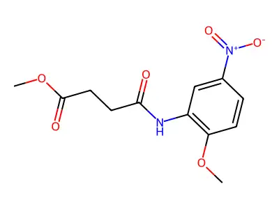 Methyl 4-(2-methoxy-5-nitroanilino)-4-oxobutanoate structure