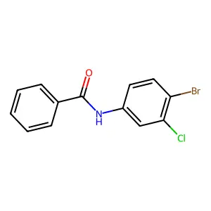 N-(4-bromo-3-chlorophenyl)benzamide structure