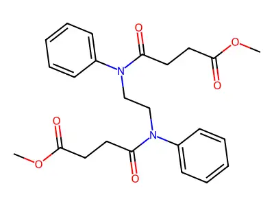 Methyl 4-({2-[(4-methoxy-4-oxobutanoyl)anilino]ethyl}anilino)-4-oxobutanoate structure