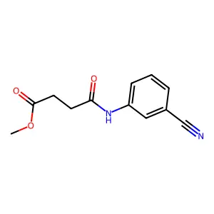 Methyl 4-(3-cyanoanilino)-4-oxobutanoate structure