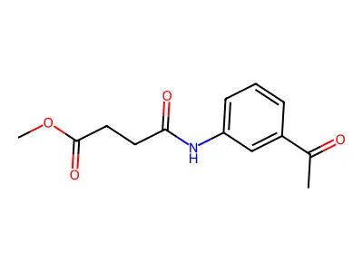 Methyl 4-(3-acetylanilino)-4-oxobutanoate structure