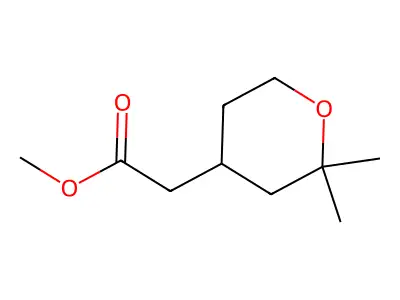 methyl 2-(2,2-dimethyltetrahydro-2H-pyran-4-yl)acetate structure
