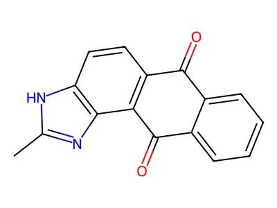 2-methyl-1H-anthra[1,2-d]imidazole-6,11-dione structure