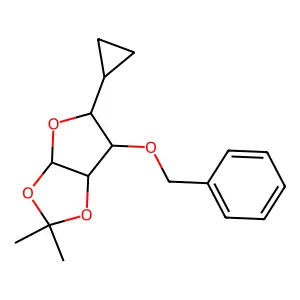 D-xylo-Tetrofuranose,2-O-isopropylidene-, .alpha.- structure