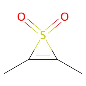 Thiirene, dimethyl-, 1,1-dioxide structure