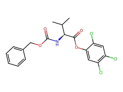 2,4,5-Trichlorophenyl N-((benzyloxy)carbonyl)-L-valinate structure