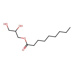 2,3-Dihydroxypropyl nonanoate structure