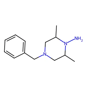 2,6-二甲基-4-(苯甲基)-1-哌嗪胺 structure