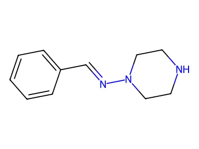 1-phenyl-N-piperazin-1-ylmethanimine structure