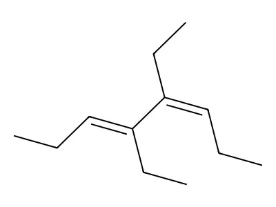 (3Z,5E)-4,5-diethyl-octa-3,5-diene structure