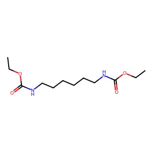 Carbamic acid, N,N'-1,6-hexanediylbis-, C,C'-diethyl ester structure