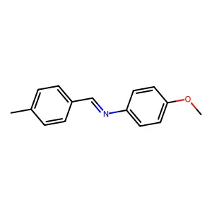 N-(4-Methylbenzylidene)-P-anisidine structure