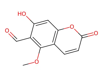 7-Hydroxy-5-methoxy-2-oxo-2H-chromene-6-carbaldehyde structure