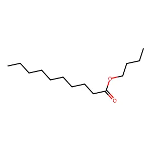 Butyl decanoate structure