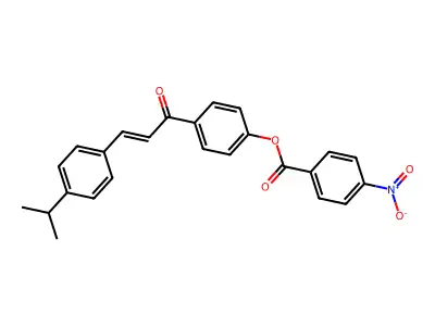 [4-[3-(4-Propan-2-ylphenyl)prop-2-enoyl]phenyl] 4-nitrobenzoate structure