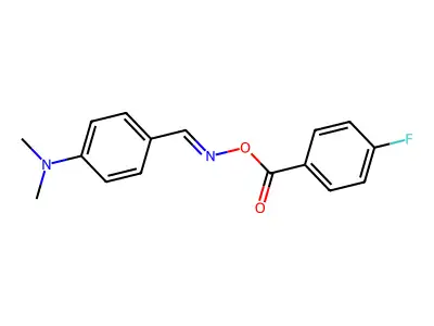 [[4-(Dimethylamino)phenyl]methylideneamino] 4-fluorobenzoate structure