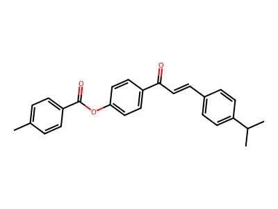[4-[3-(4-Propan-2-ylphenyl)prop-2-enoyl]phenyl] 4-methylbenzoate structure