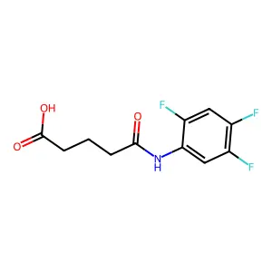 5-Oxo-5-(2,4,5-trifluoroanilino)pentanoic acid structure