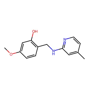 5-Methoxy-2-{[(4-methylpyridin-2-yl)amino]methyl}phenol structure