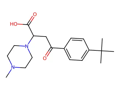 4-(4-Tert-butylphenyl)-2-(4-methylpiperazin-1-yl)-4-oxobutanoic acid structure