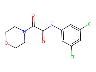 N-(3,5-dichlorophenyl)-2-morpholino-2-oxoacetamide structure