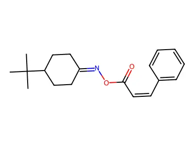 [(4-Tert-butylcyclohexylidene)amino] 3-phenylprop-2-enoate structure