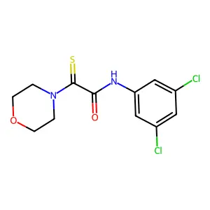 N-(3,5-dichlorophenyl)-2-morpholino-2-thioxoacetamide structure