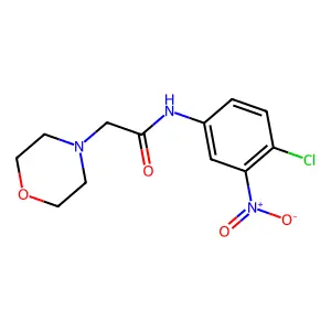 N-(4-氯-3-硝基苯基)-2-吗啉基乙酰胺 structure
