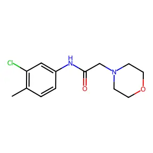N-(3-chloro-4-methylphenyl)-2-morpholinoacetamide structure