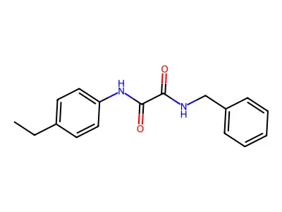 N-benzyl-N'-(4-ethylphenyl)oxamide structure