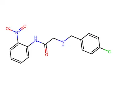 2-[(4-chlorobenzyl)amino]-N-(2-nitrophenyl)acetamide structure