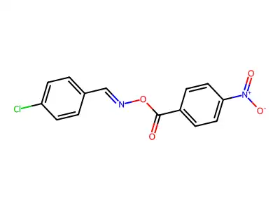 4-Chlorobenzaldehyde O-(4-nitrobenzoyl)oxime structure