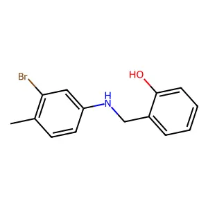2-[(3-Bromo-4-methylanilino)methyl]benzenol structure