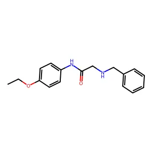 2-(benzylamino)-N-(4-ethoxyphenyl)acetamide structure