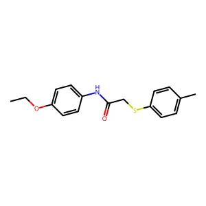 N-(4-ethoxyphenyl)-2-[(4-methylphenyl)sulfanyl]acetamide structure