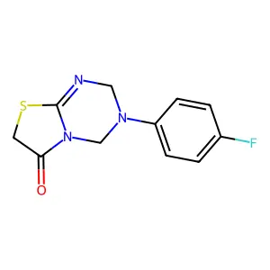 3-(4-Fluorophenyl)-2,4-dihydro-[1,3]thiazolo[3,2-a][1,3,5]triazin-6-one structure