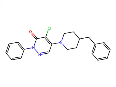 5-(4-Benzylpiperidin-1-yl)-4-chloro-2-phenylpyridazin-3-one structure