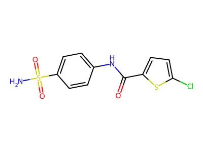 5-chloro-N-(4-sulfamoylphenyl)thiophene-2-carboxamide structure