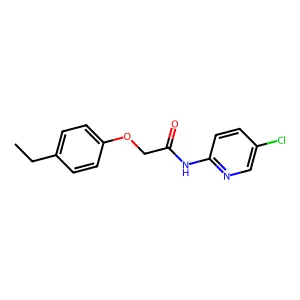 N-(5-chloropyridin-2-yl)-2-(4-ethylphenoxy)acetamide structure