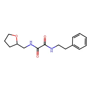 N-Phenethyl-N'-(tetrahydro-furan-2-ylmethyl)-oxalamide structure
