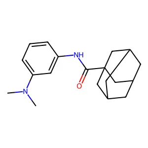 N-[3-(dimethylamino)phenyl]adamantane-1-carboxamide structure