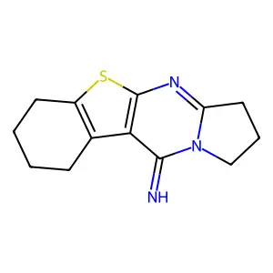 2,3,6,7,8,9-Hexahydro[1]benzothieno[2,3-d]pyrrolo[1,2-a]pyrimidin-10(1H)-imine structure