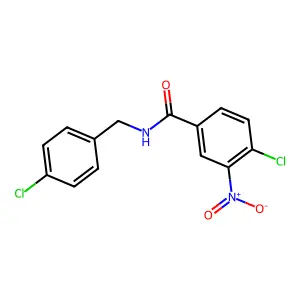 4-氯-N-(4-氯苄基)-3-硝基苯甲酰胺 structure