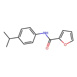 N-(4-propan-2-ylphenyl)furan-2-carboxamide structure