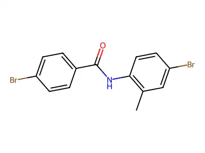 4-bromo-N-(4-bromo-2-methylphenyl)benzamide structure