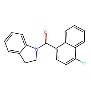 2,3-Dihydroindol-1-yl-(4-fluoronaphthalen-1-yl)methanone structure