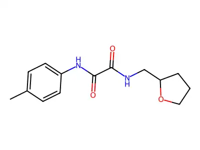 N'-(4-methylphenyl)-N-(oxolan-2-ylmethyl)oxamide structure