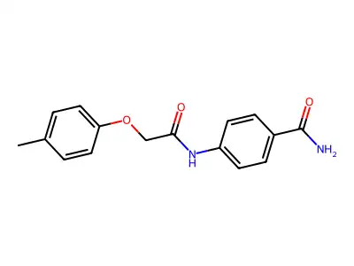 4-{[(4-Methylphenoxy)acetyl]amino}benzamide structure